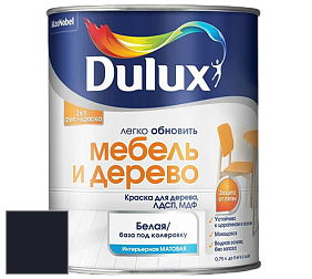 Краска DULUX LUXIUM МЕБЕЛЬ И ДЕРЕВО матовая краска цвет RAL 5004 