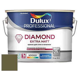Краска DULUX LUXIUM DIAMOND EXTRA MATT глубокоматовая краска цвет NCS S 6030-G70Y 