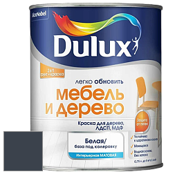 Краска DULUX LUXIUM МЕБЕЛЬ И ДЕРЕВО матовая краска цвет 46BB 08/059 Indigo Depths