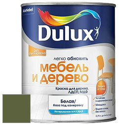 Краска DULUX LUXIUM МЕБЕЛЬ И ДЕРЕВО матовая краска цвет NCS S 5540-G40Y 