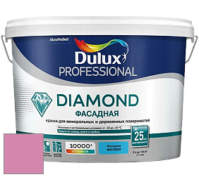 Краска DULUX LUXIUM DIAMOND ФАСАДНАЯ матовая краска цвет 21RR 36/354 Carnival Pink