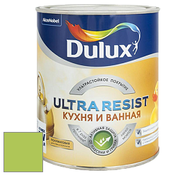 Краска DULUX LUXIUM ULTRA RESIST КУХНЯ И ВАННАЯ полуматовая ультрастойкая краска цвет 10GY 52/541 Palmyra
