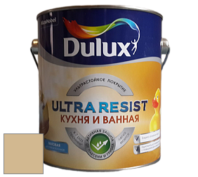 Краска DULUX LUXIUM ULTRA RESIST КУХНЯ И ВАННАЯ матовая ультрастойкая краска цвет NCS S 2020-Y10R 