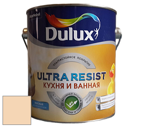 Краска DULUX LUXIUM ULTRA RESIST КУХНЯ И ВАННАЯ матовая ультрастойкая краска цвет 10YY 72/200 White Tangerine