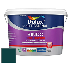 Краска DULUX LUXIUM BINDO НЕГОРЮЧАЯ 9л глубокоматовая краска цвет RAL 6004 