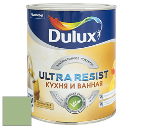 Краска DULUX LUXIUM ULTRA RESIST КУХНЯ И ВАННАЯ полуматовая ультрастойкая краска цвет NCS S 2030-G30Y 