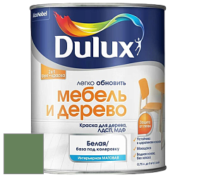 Краска DULUX LUXIUM МЕБЕЛЬ И ДЕРЕВО матовая краска цвет RAL 6011 