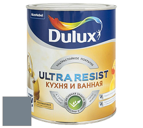 Краска DULUX LUXIUM ULTRA RESIST КУХНЯ И ВАННАЯ полуматовая ультрастойкая краска цвет NCS S 5010-R90B 