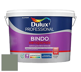 Краска DULUX LUXIUM BINDO НЕГОРЮЧАЯ 9л глубокоматовая краска цвет RAL 7033 