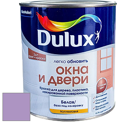 Краска DULUX LUXIUM ОКНА И ДВЕРИ полуматовая краска цвет 40RB 36/264 Dignity