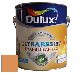 Краска DULUX LUXIUM ULTRA RESIST КУХНЯ И ВАННАЯ матовая ультрастойкая краска цвет NCS S 2050-Y30R 