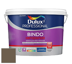 Краска DULUX LUXIUM BINDO НЕГОРЮЧАЯ 9л глубокоматовая краска цвет 11YY 14/105 Coffee Infusion