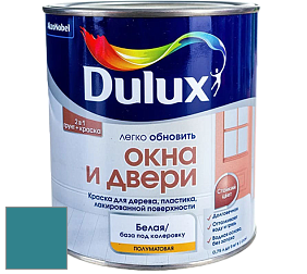 Краска DULUX LUXIUM ОКНА И ДВЕРИ полуматовая краска цвет NCS S 4040-B20G 