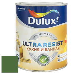 Краска DULUX LUXIUM ULTRA RESIST КУХНЯ И ВАННАЯ полуматовая ультрастойкая краска цвет 50GY 13/306 Woodland fern 2