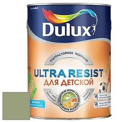 Краска DULUX LUXIUM ULTRA RESIST ДЛЯ ДЕТСКОЙ ультрастойкая матовая краска цвет 08GY 36/175 Moody Forest