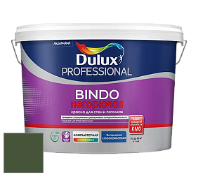 Краска DULUX LUXIUM BINDO НЕГОРЮЧАЯ 9л глубокоматовая краска цвет 30GY 09/171 Deep Waters