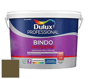 Краска DULUX LUXIUM BINDO НЕГОРЮЧАЯ 9л глубокоматовая краска цвет 45YY 11/200 Asian Moss