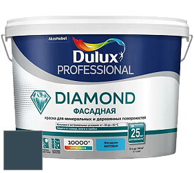 Краска DULUX LUXIUM DIAMOND ФАСАДНАЯ матовая краска цвет 89BG 09/087 Ink Explosion