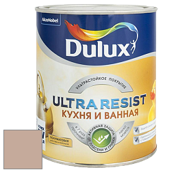 Краска DULUX LUXIUM ULTRA RESIST КУХНЯ И ВАННАЯ полуматовая ультрастойкая краска цвет 70YR 45/133 Tibet Tan