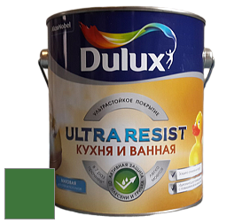 Краска DULUX LUXIUM ULTRA RESIST КУХНЯ И ВАННАЯ матовая ультрастойкая краска цвет RAL 6010 