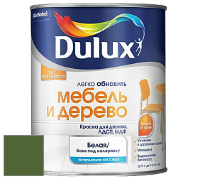 Краска DULUX LUXIUM МЕБЕЛЬ И ДЕРЕВО матовая краска цвет 30GY 12/257 Manakiki Greens