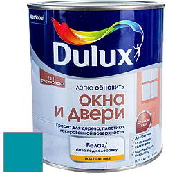Краска DULUX LUXIUM ОКНА И ДВЕРИ полуматовая краска цвет NCS S 2555-B20G 