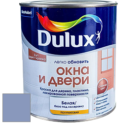 Краска DULUX LUXIUM ОКНА И ДВЕРИ полуматовая краска цвет 70BB 33/202 Basin Street Blue
