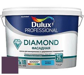 Краска DULUX LUXIUM DIAMOND ФАСАДНАЯ матовая краска цвет 78RB 08/163 Very Vino