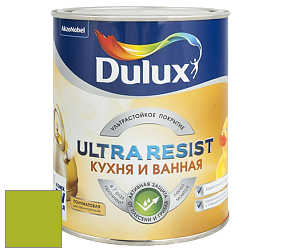 Краска DULUX LUXIUM ULTRA RESIST КУХНЯ И ВАННАЯ полуматовая ультрастойкая краска цвет NCS S 1075-G50Y 