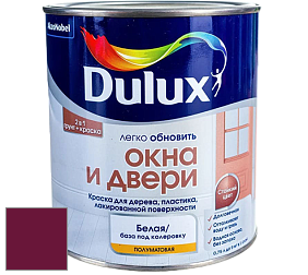 Краска DULUX LUXIUM ОКНА И ДВЕРИ полуматовая краска цвет RAL 4004 