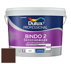 Краска DULUX LUXIUM BINDO 2 глубокоматовая краска цвет RAL 8016 