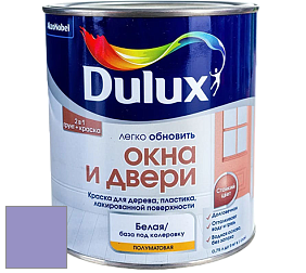 Краска DULUX LUXIUM ОКНА И ДВЕРИ полуматовая краска цвет 05RB 34/258 Amethyst showers 2