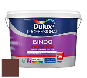 Краска DULUX LUXIUM BINDO НЕГОРЮЧАЯ 9л глубокоматовая краска цвет RAL 8015 