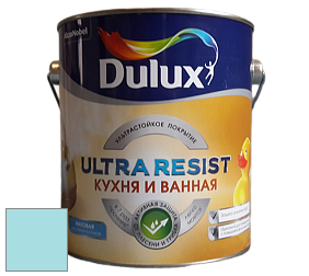 Краска DULUX LUXIUM ULTRA RESIST КУХНЯ И ВАННАЯ матовая ультрастойкая краска цвет 14BG 67/174 Caribbean Medley