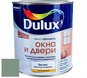 Краска DULUX LUXIUM ОКНА И ДВЕРИ полуматовая краска цвет 90GY 29/121 Mountain Shadow