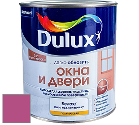 Краска DULUX LUXIUM ОКНА И ДВЕРИ полуматовая краска цвет 21RR 19/459 Flamboyant