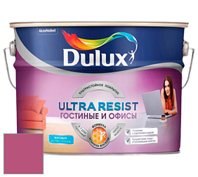 Краска DULUX LUXIUM ULTRA RESIST ГОСТИНЫЕ И ОФИСЫ ультрастойкая матовая краска цвет 43RR 19/444 Azalea Pink