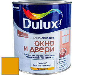 Краска DULUX LUXIUM ОКНА И ДВЕРИ полуматовая краска цвет RAL 1007 