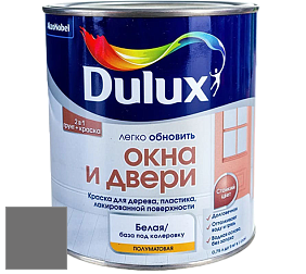 Краска DULUX LUXIUM ОКНА И ДВЕРИ полуматовая краска цвет NCS S 6500-N 