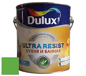 Краска DULUX LUXIUM ULTRA RESIST КУХНЯ И ВАННАЯ матовая ультрастойкая краска цвет NCS S 1075-G20Y 