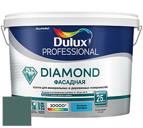 Краска DULUX LUXIUM DIAMOND ФАСАДНАЯ матовая краска цвет NCS S 6020-B70G 