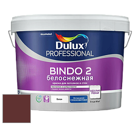 Краска DULUX LUXIUM BINDO 2 глубокоматовая краска цвет 01YR 07/180 Chilli Chocolate