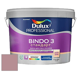 Краска DULUX LUXIUM BINDO 3 Стандарт глубокоматовая краска цвет 90RR 35/163 