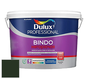 Краска DULUX LUXIUM BINDO НЕГОРЮЧАЯ 9л глубокоматовая краска цвет RAL 6007 