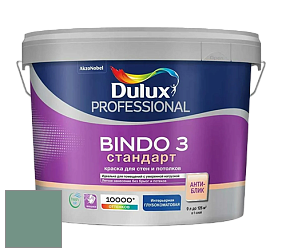 Краска DULUX LUXIUM BINDO 3 Стандарт глубокоматовая краска цвет NCS S 4020-B90G 