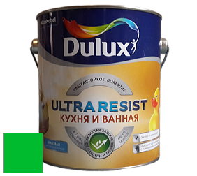 Краска DULUX LUXIUM ULTRA RESIST КУХНЯ И ВАННАЯ матовая ультрастойкая краска цвет RAL 6038 