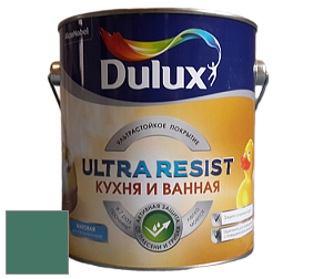 Краска DULUX LUXIUM ULTRA RESIST КУХНЯ И ВАННАЯ матовая ультрастойкая краска цвет NCS S 5030-B90G 