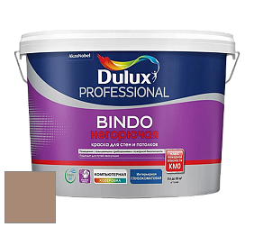 Краска DULUX LUXIUM BINDO НЕГОРЮЧАЯ 9л глубокоматовая краска цвет 80YR 30/187 Cappuccino candy 2
