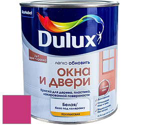 Краска DULUX LUXIUM ОКНА И ДВЕРИ полуматовая краска цвет RAL 4010 