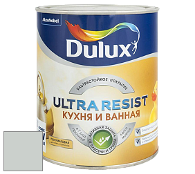 Краска DULUX LUXIUM ULTRA RESIST КУХНЯ И ВАННАЯ полуматовая ультрастойкая краска цвет RAL 7035 